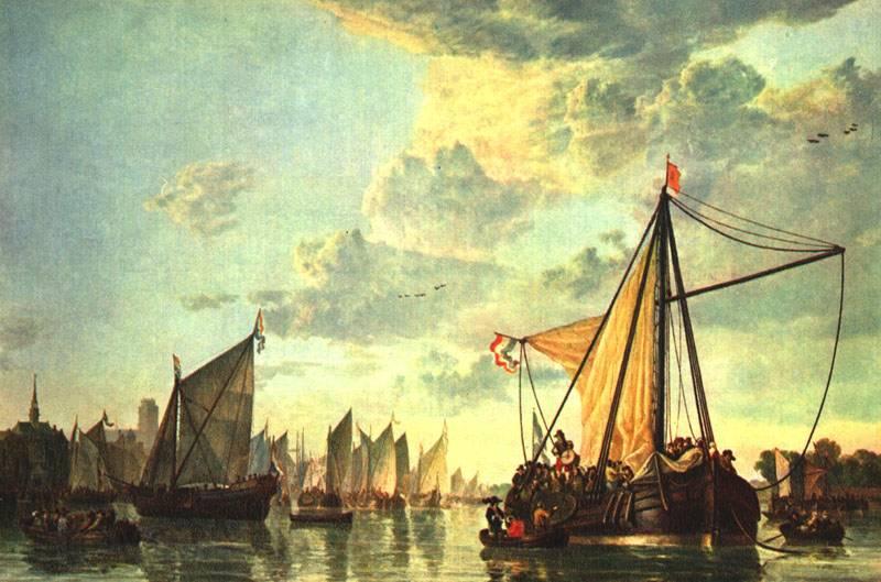 CUYP, Aelbert The Maas at Dordrecht  sdf Germany oil painting art